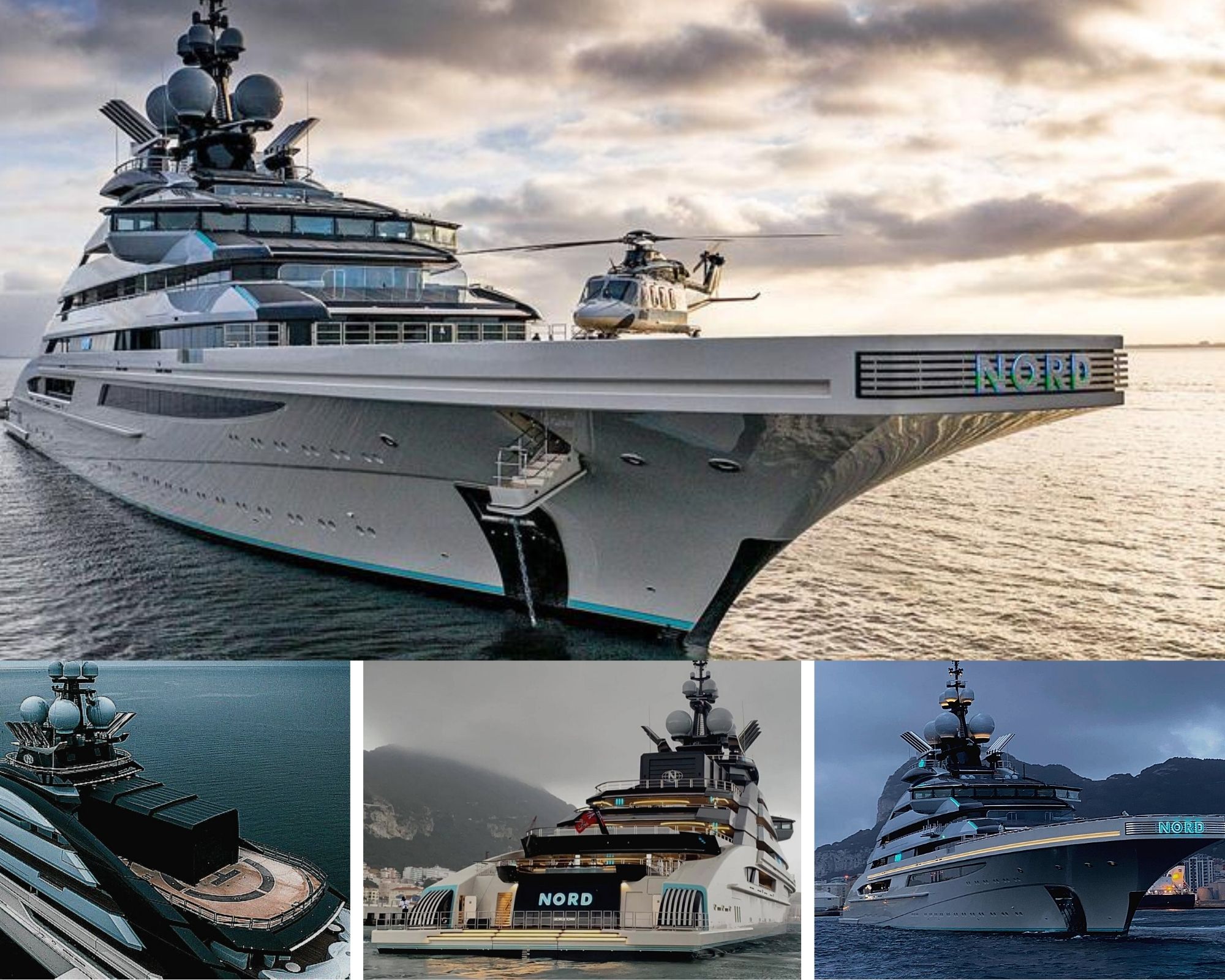 Luxury Mega yacht "Nord" de 140 metros in Mallorca