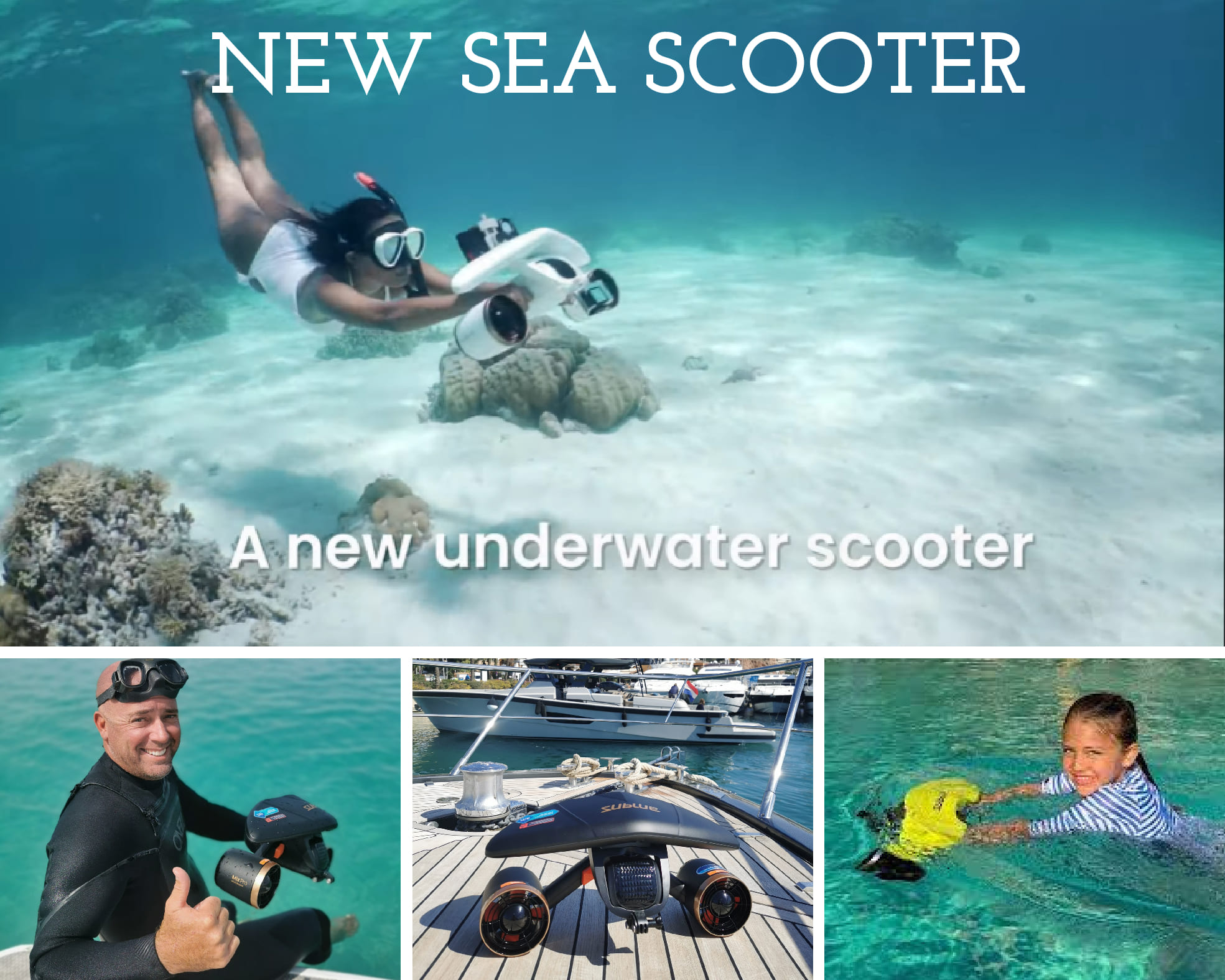 Водные игрушки для лодок: новый sea scooter